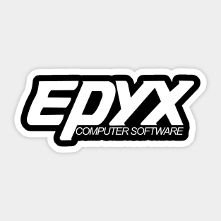 Retro Video Games Epyx Software Logo Sticker